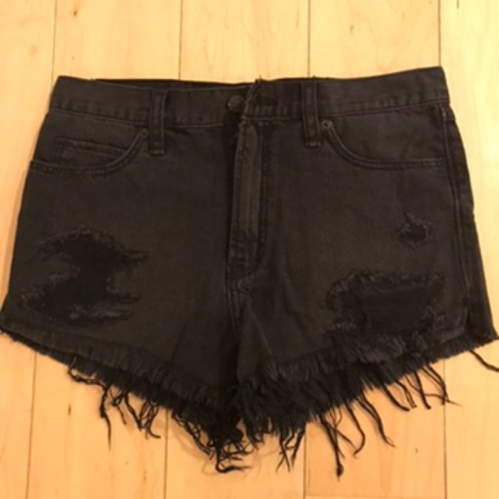 Abercrombie High Rise Denim Shorts Size 0